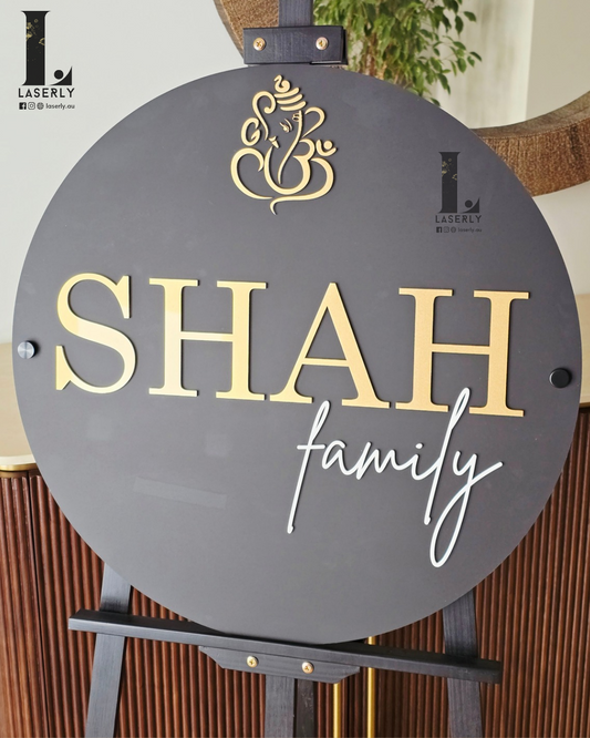 Custom Family Name Board