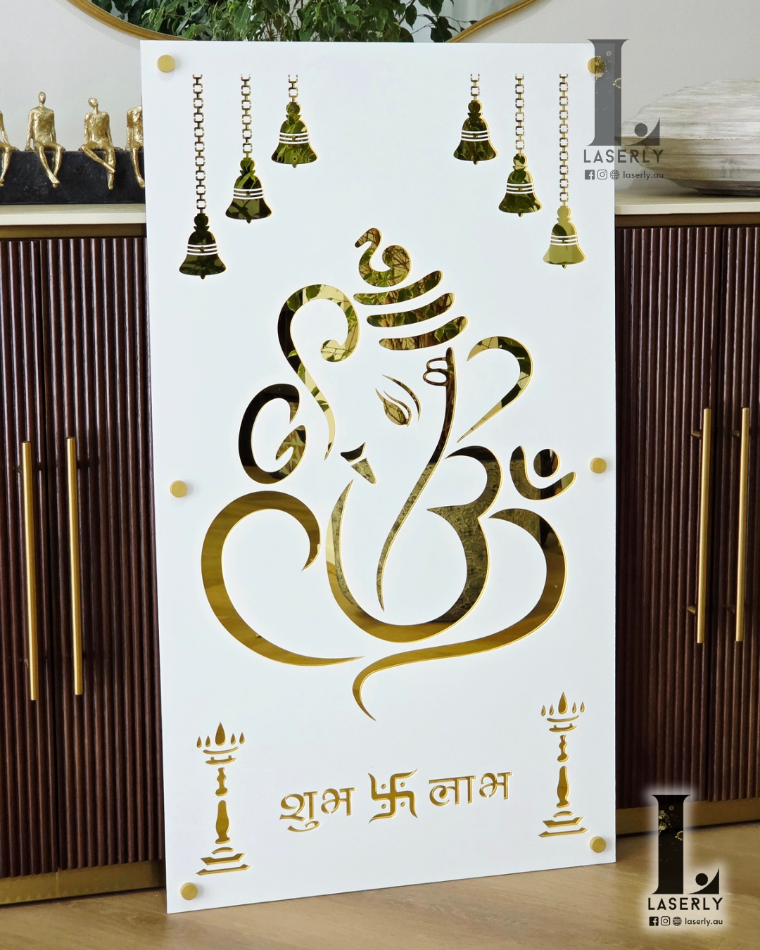 Ganesha Mandir Laser Cut Art (1000x560)