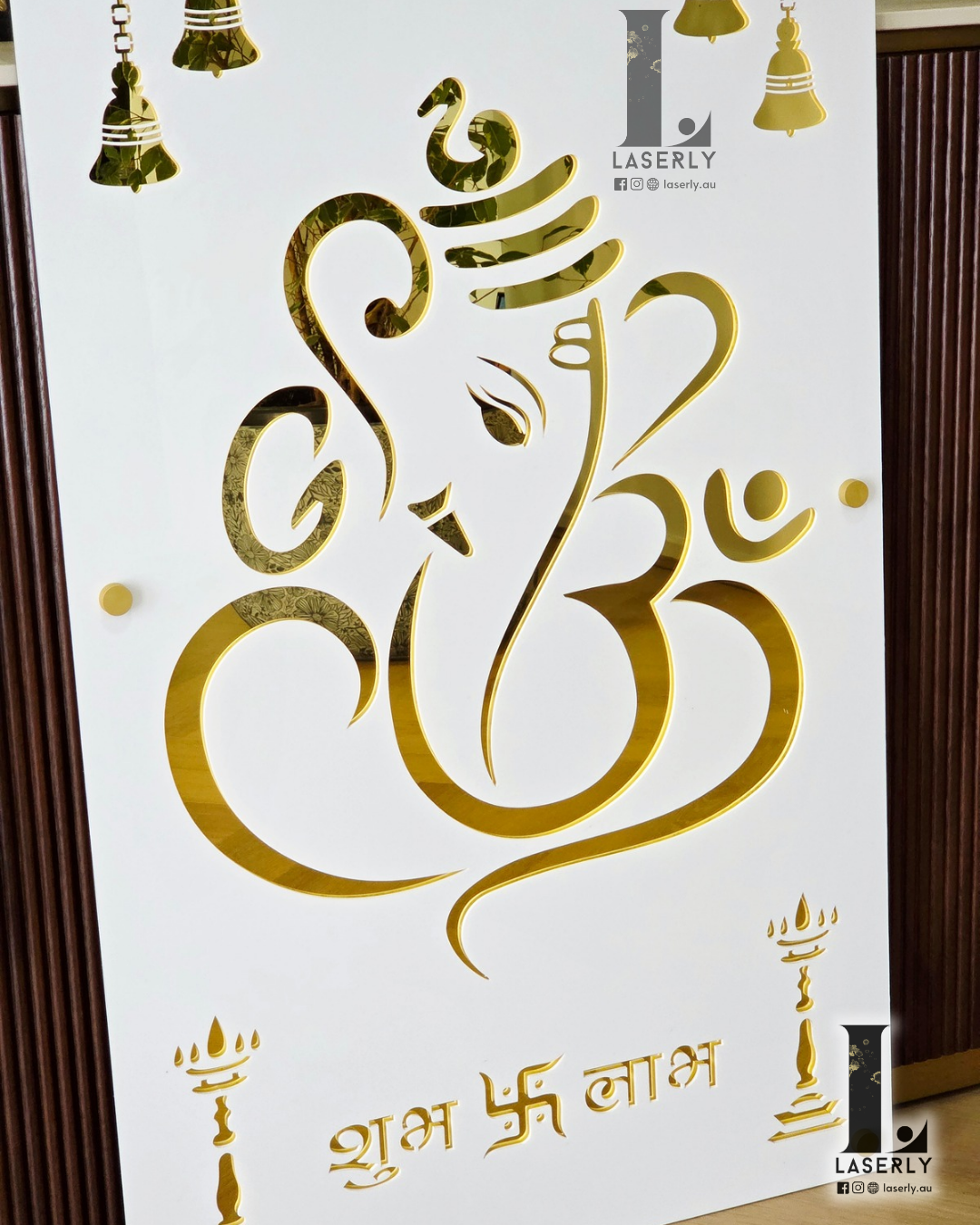 Ganesha Mandir Laser Cut Art (1000x560)