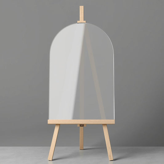 Arch frosted acrylic blank in gloss and matte finish for DIY crafts and signage projects