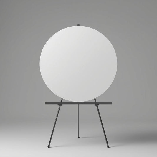 White Circle Acrylic Blank (Gloss/Matte)