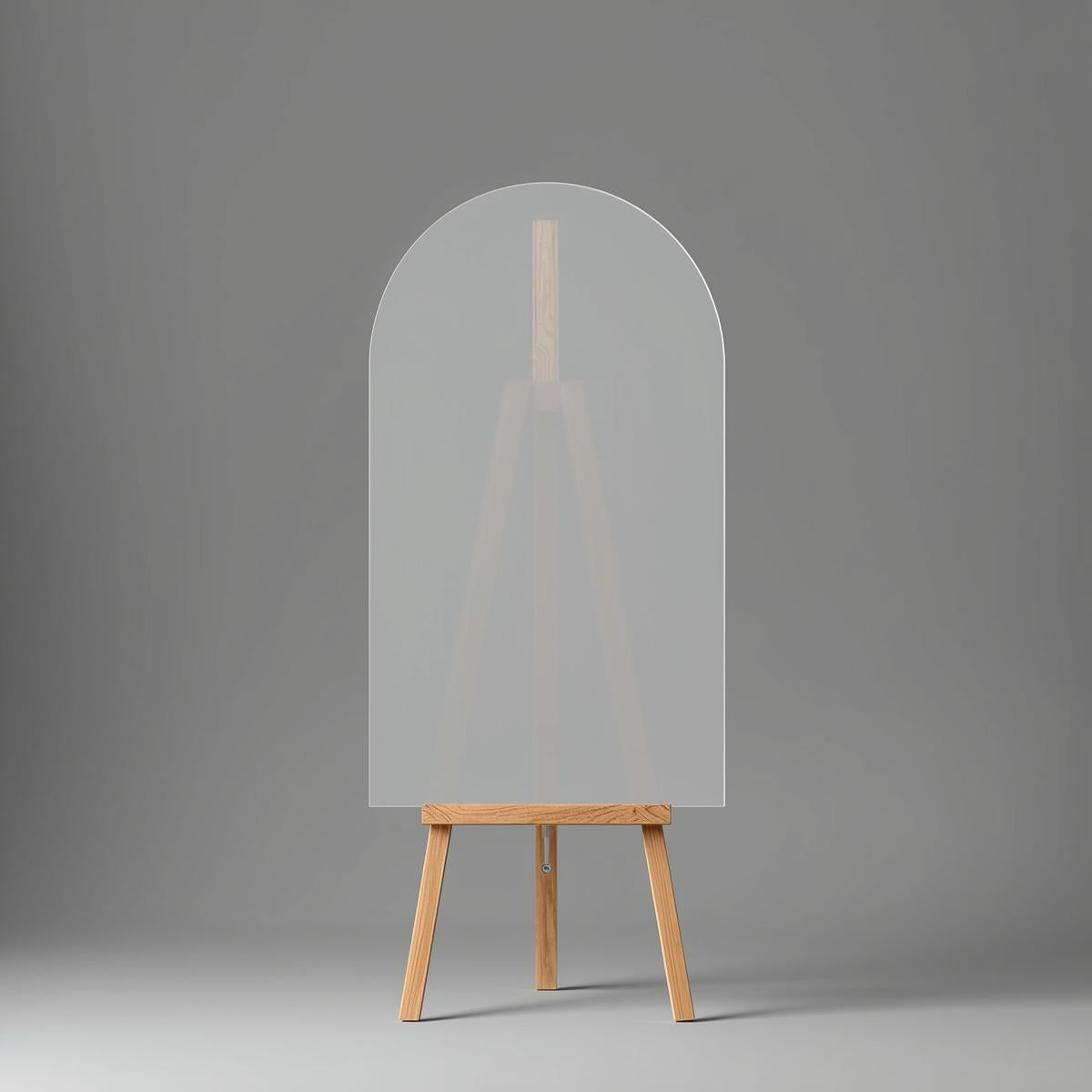 Durable arch-shaped frosted acrylic blank, available in gloss or matte surface