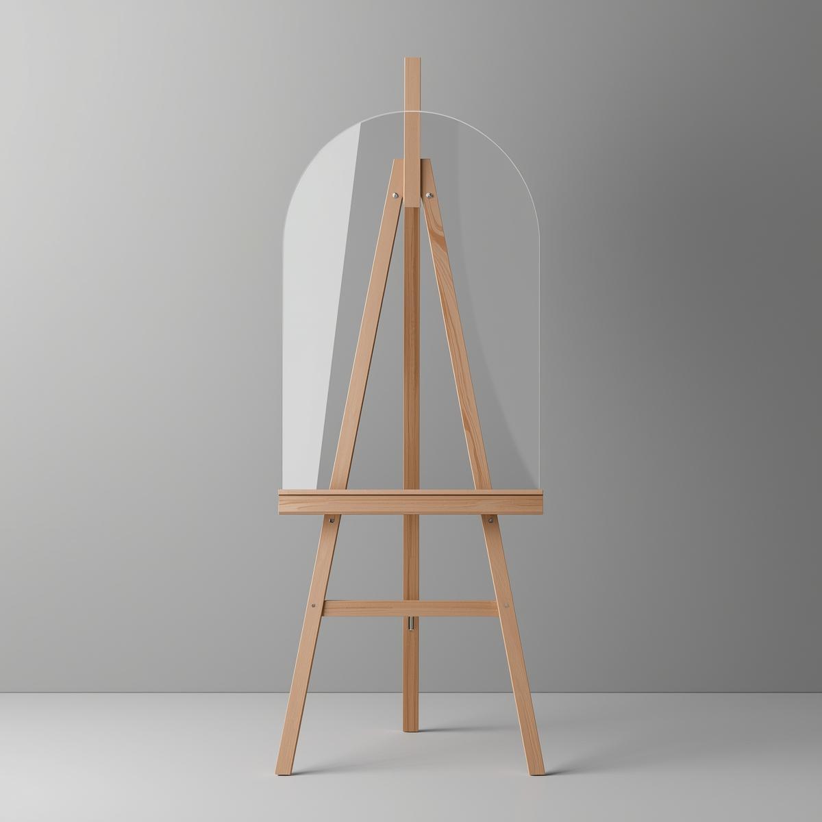 Premium arch clear acrylic sheet blank, versatile for personalized crafts, event signage, and creative designs.