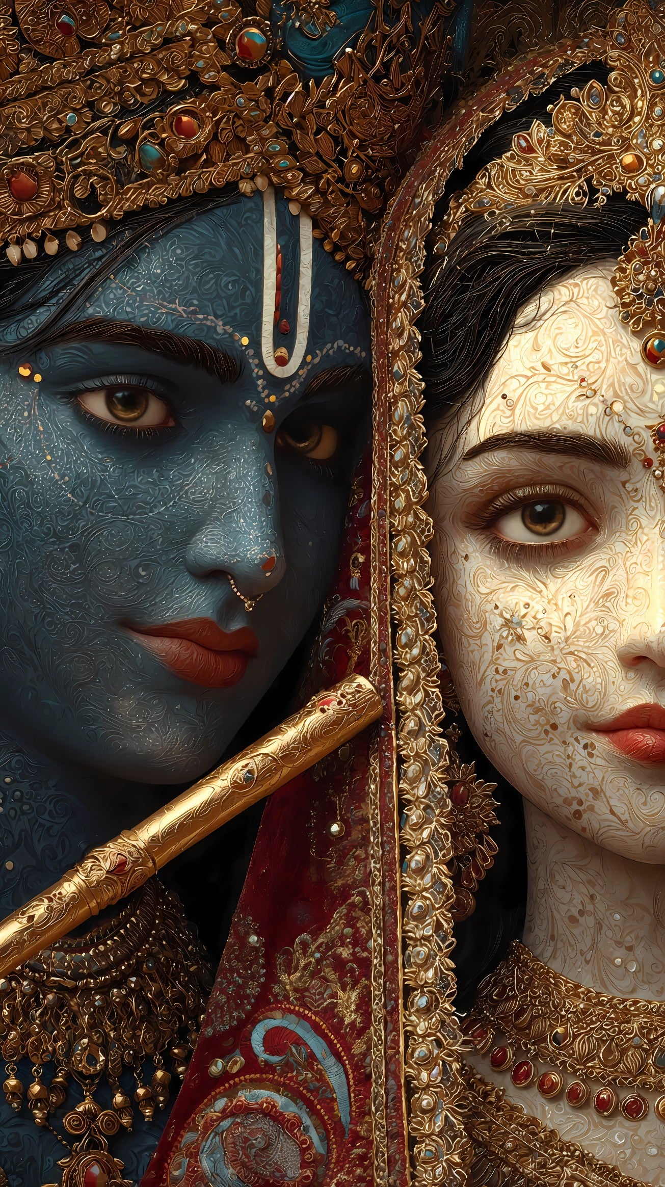 Radhe Krishna Acrylic Print