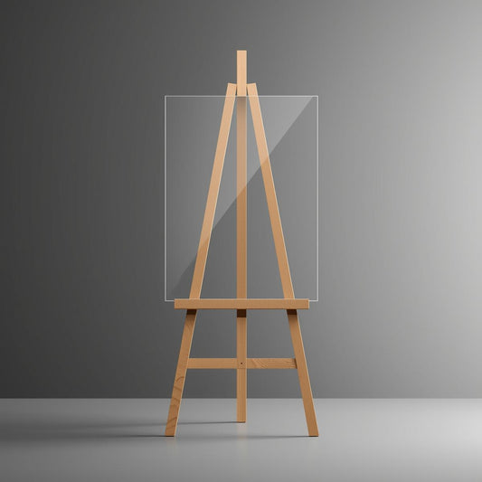 Rectangle clear acrylic blank in gloss and matte finish, perfect for DIY crafts and custom projects