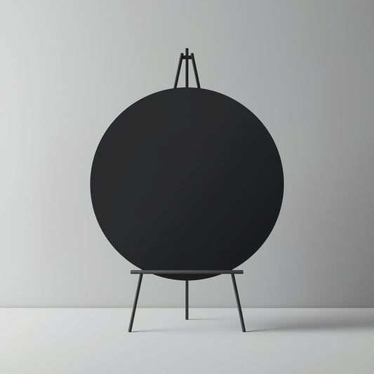 Round Black Acrylic Blank Gloss/Matte – Durable Circle Sheet for Signage, Engraving, and Custom Designs