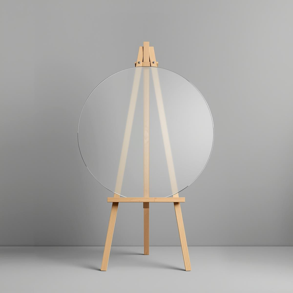 Round frosted acrylic blank in gloss and matte finish – perfect for crafts, signage, and DIY projects