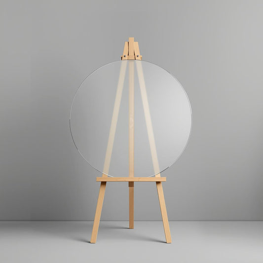 Round frosted acrylic blank in gloss and matte finish – perfect for crafts, signage, and DIY projects