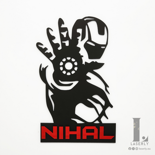 3D Ironman Nursery Door Sign