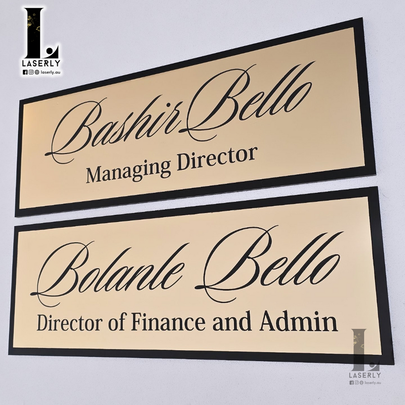 Executive Office Name Sign