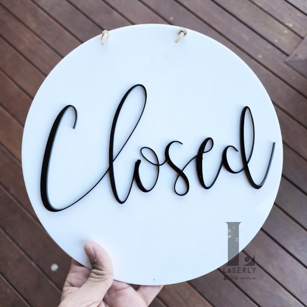 Open Close Aryclic Sign Board