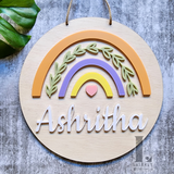 Rainbow Nursery Door Sign