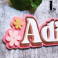 Floral Name Sign (3 layers)
