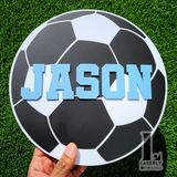 Soccer Ball Custom Name Plaque