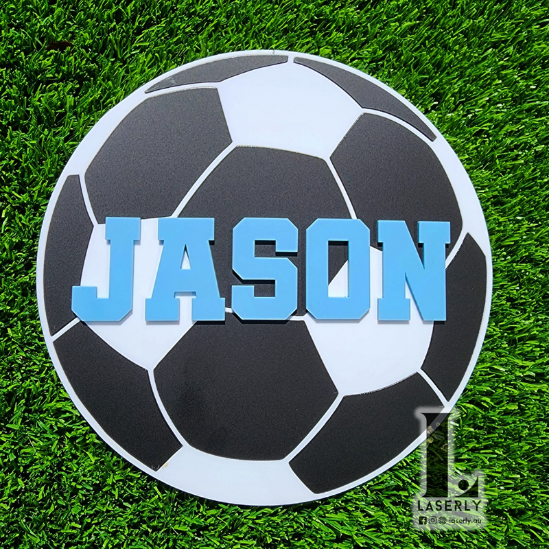 Soccer Ball Custom Name Plaque