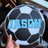 Soccer Ball Custom Name Plaque