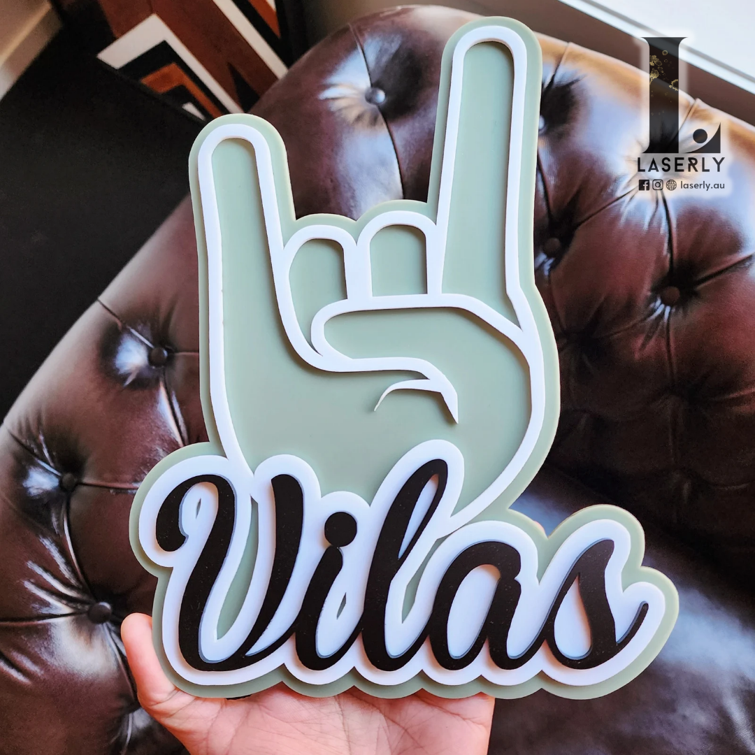 Personalised Acrylic Name Signs & Wall Plaques – Modern, Stylish ...