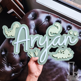 Baby Dino Name Sign Plaque