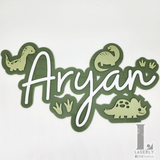 Baby Dino Name Sign Plaque