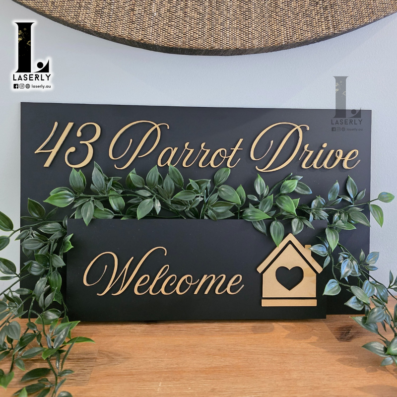 House Number Planter