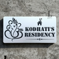 Ganesha House Number Sign (Steel Look Acrylic)