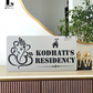 Ganesha House Number Sign (Steel Look Acrylic)