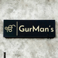 Ek Onkar House Number Sign (Black and Mirror Gold)