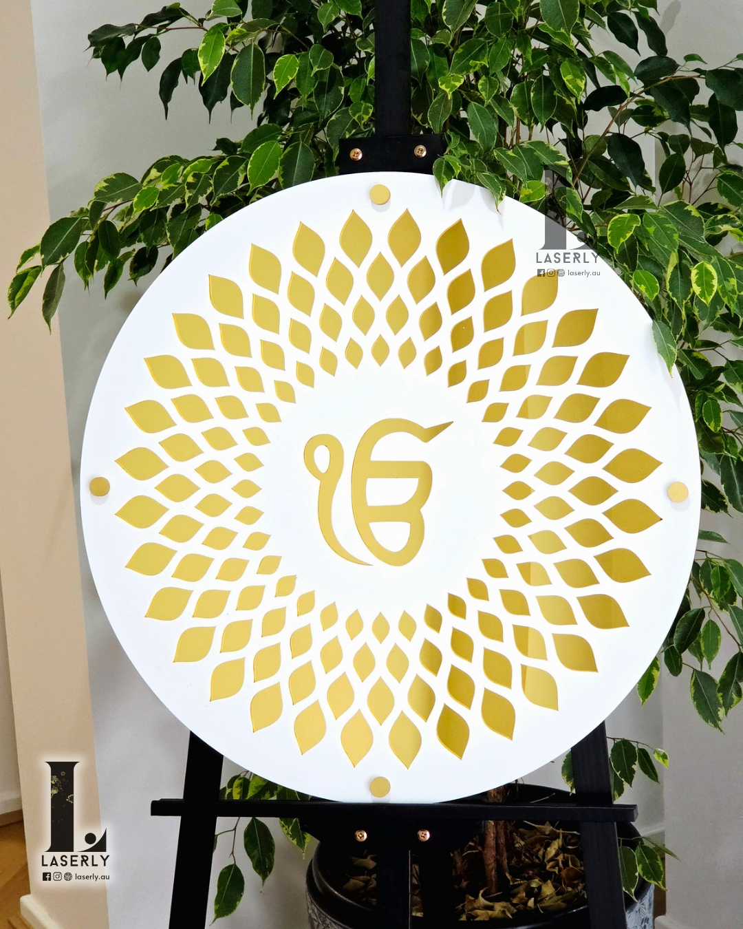 Ik Onkar Laser Cut Sign