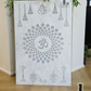 OM - Ganesha Mandir Panel - Marble and Frosted Acrylic (1200x800)