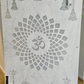 OM - Ganesha Mandir Panel - Marble and Frosted Acrylic (1200x800)