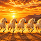 7 Horses Acrylic Print