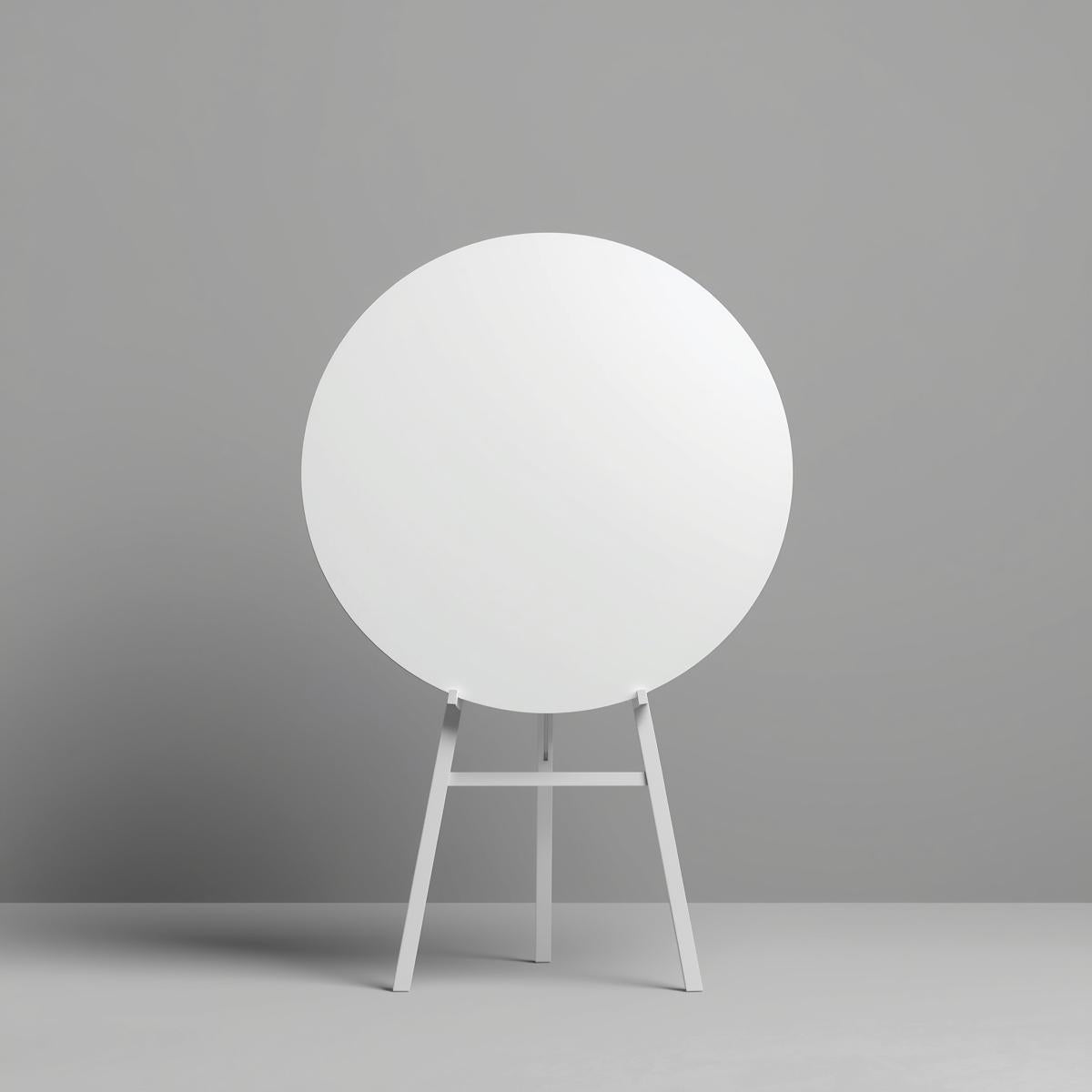 White Circle Acrylic Blank (Gloss/Matte)