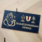 Personalised Thirumala acrylic address sign for modern homes