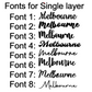 Single layer Name Sign