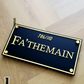 Golden Acrylic House Number Plaque