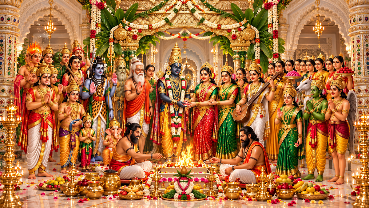 Srinivasa Kalyana Ritual Acrylic Print