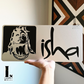 Contemporary Isha house number plaque with clean typography and premium finish.