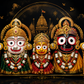 Jagannath, Balabhadra and Subhadra Acrylic Print