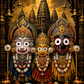 Jagannath, Balabhadra & Subhadra Acrylic Print