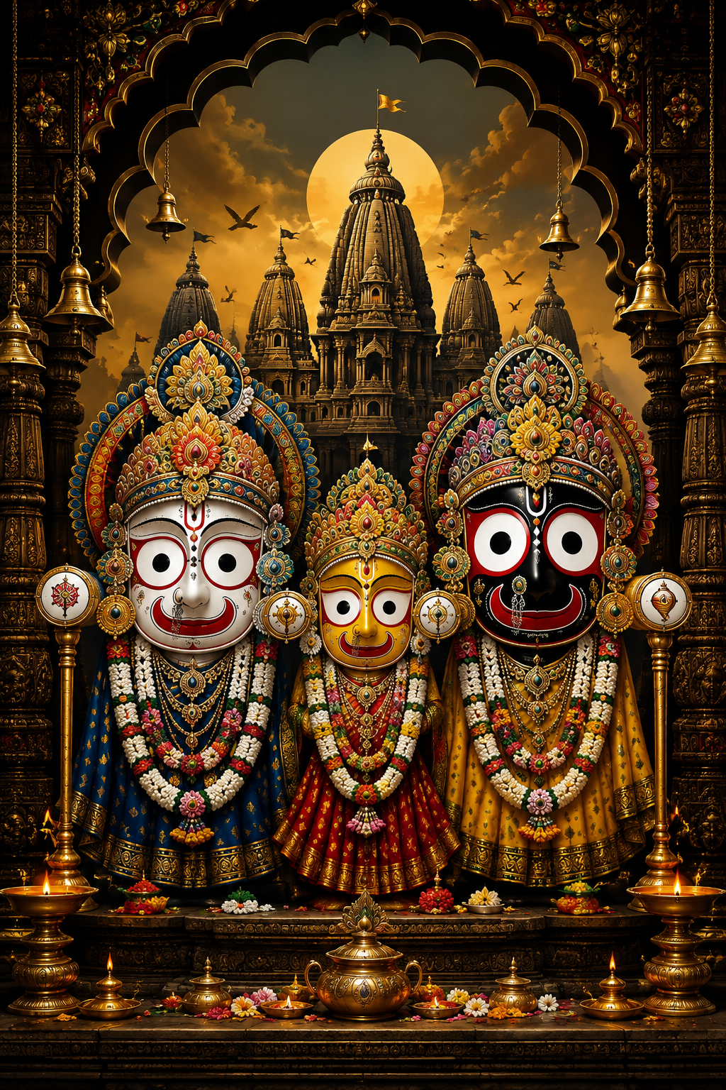 Jagannath, Balabhadra & Subhadra Acrylic Print