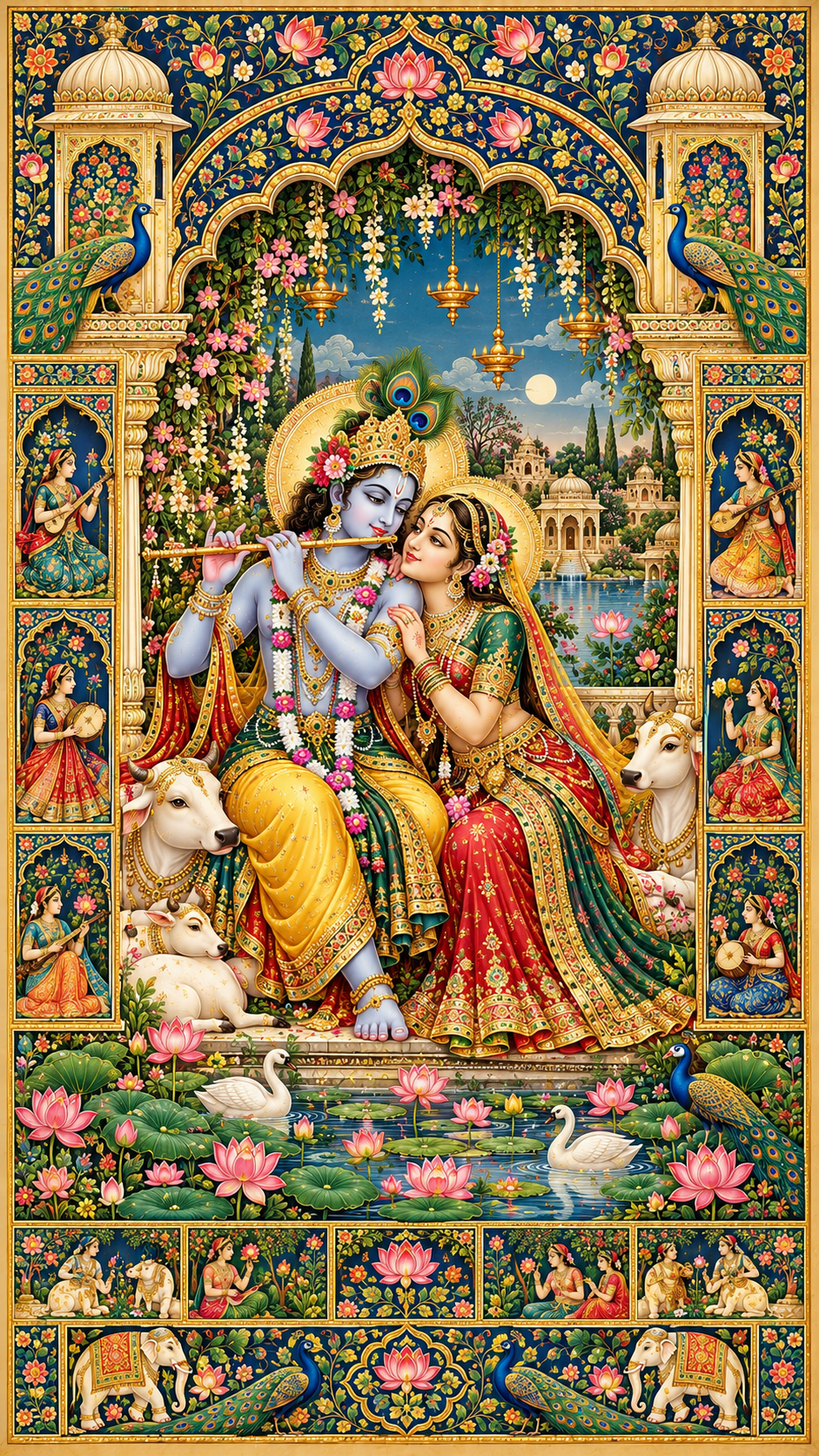 Radha Krishna Acrylic Print