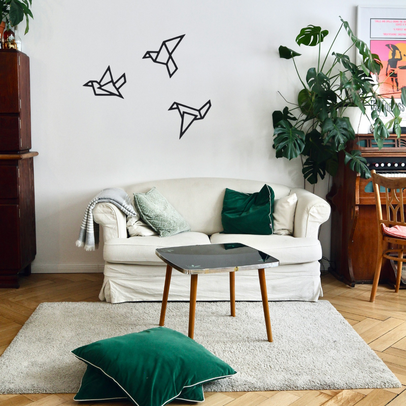 Geometric Bird Wall Decor