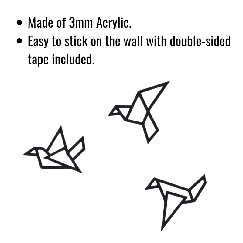 Geometric Bird Wall Decor