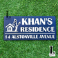 House Name Sign(Black and Mirror gold)