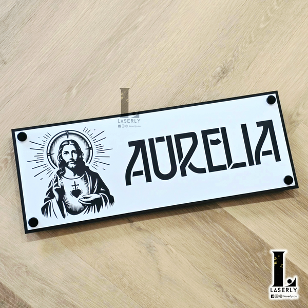 Jesus House Name Sign