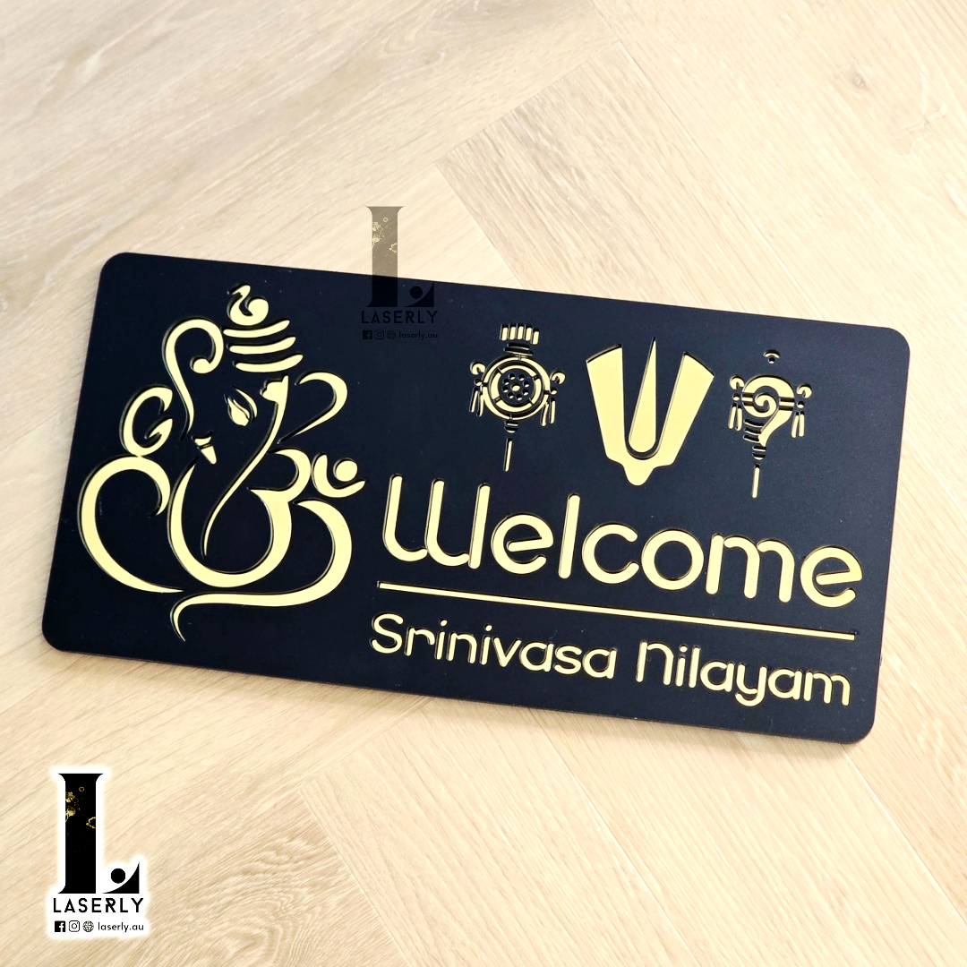 Srinivasa House Number Sign