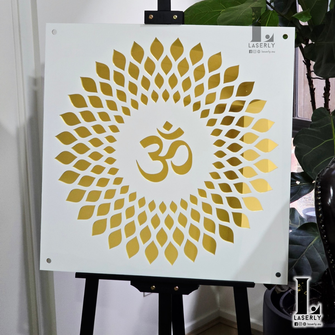 OM Mandala House Sign