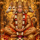 Panchamukhi Hanuman Golden Temple Shrine Acrylic Print