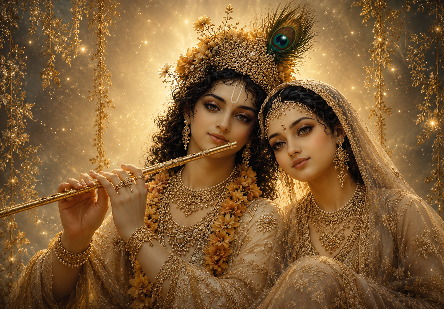 Radhe Krishna Acrylic Print