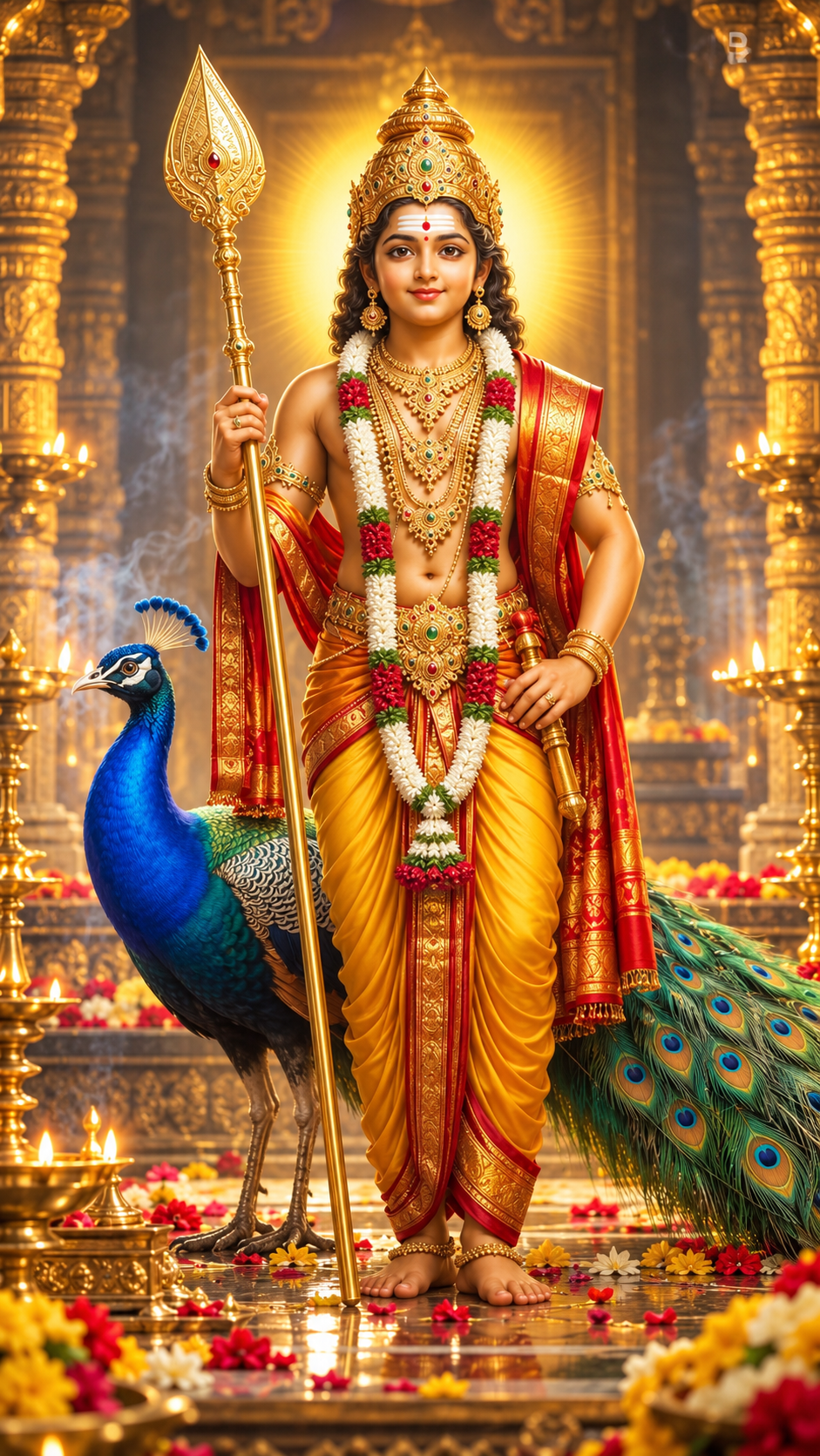 Radiant Murugan in the Temple Sanctum Acrylic Print